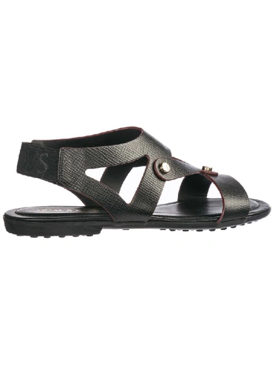 Shop Tod's Gommino Sandals In Nero