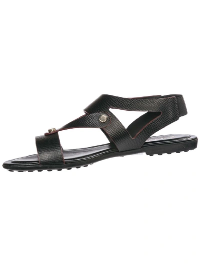 Shop Tod's Gommino Sandals In Nero