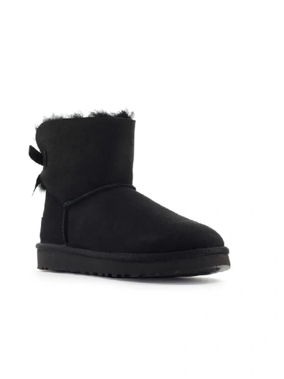Shop Ugg Black Mini Bailey Bow Boot In Nero (black)