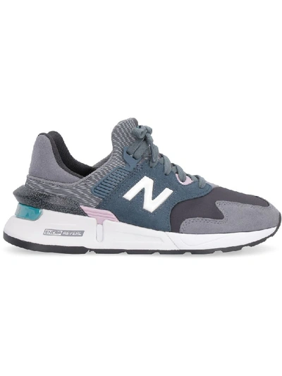 Shop New Balance 997s Techno Fabric And Suede Sneakers In Green