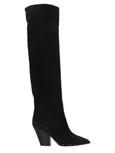 Shop Lerre High Heels Boots In Black Leather