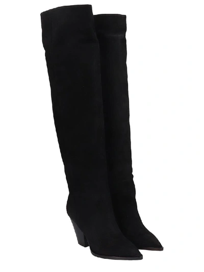 Shop Lerre High Heels Boots In Black Leather