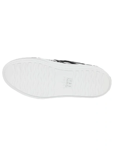 Shop Hogan H449 Maxi Cassetta Sneaker In Bianco/nero