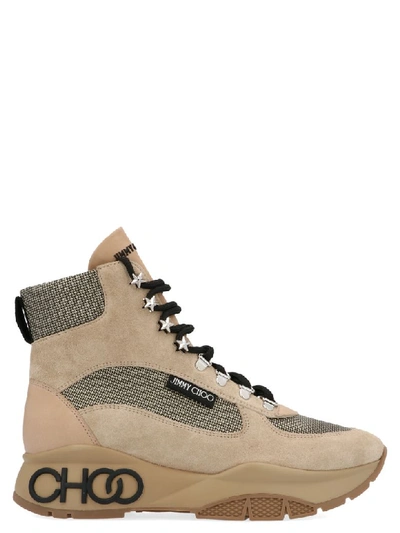 Shop Jimmy Choo Trekking Shoes In Beige