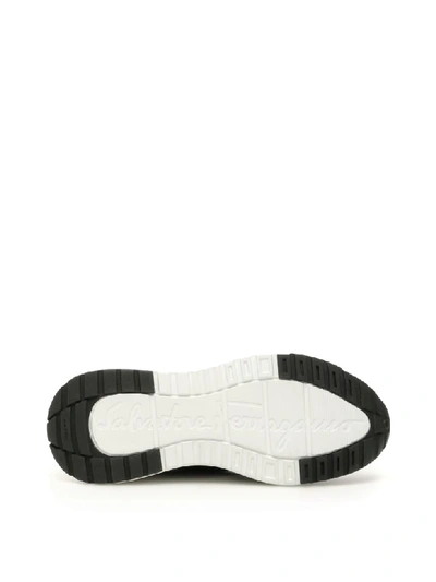 Shop Ferragamo Columbia Slip-on Sneakers In Nero (black)