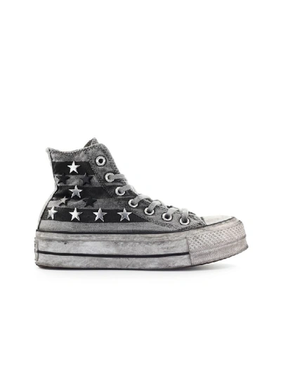 Shop Converse Vintage Star Studs Chuck Taylor All Star Sneaker In White / Silver (white)