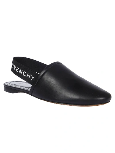 Shop Givenchy Rivington Sling Back Mules In Black/silver