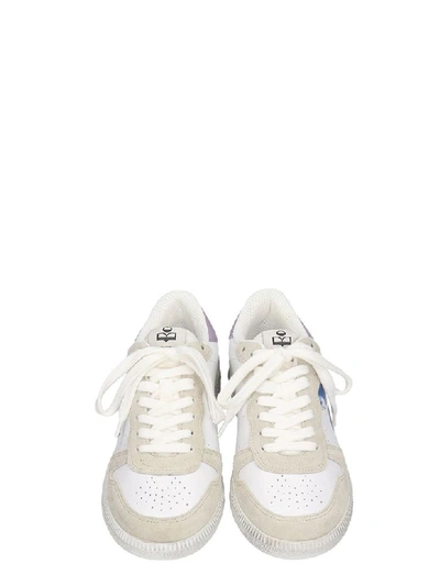 Shop Isabel Marant Bulian Baskets Sneakers In White Suede And Leather