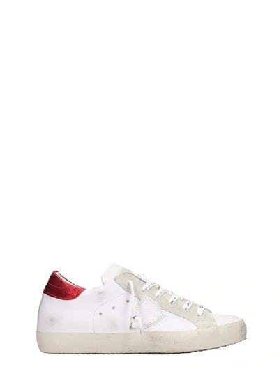 Shop Philippe Model Paris Low Sneakers In White Leather
