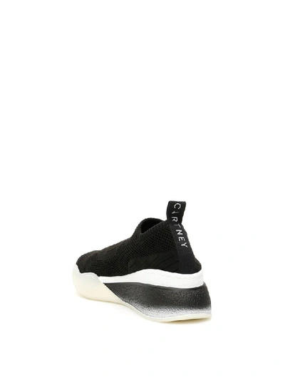 Shop Stella Mccartney Loop Sneakers In Black White Black (black)