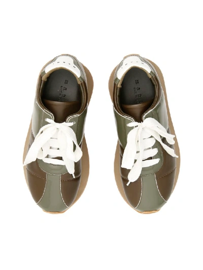 Shop Marni Big Foot Sneakers In Musk (green)