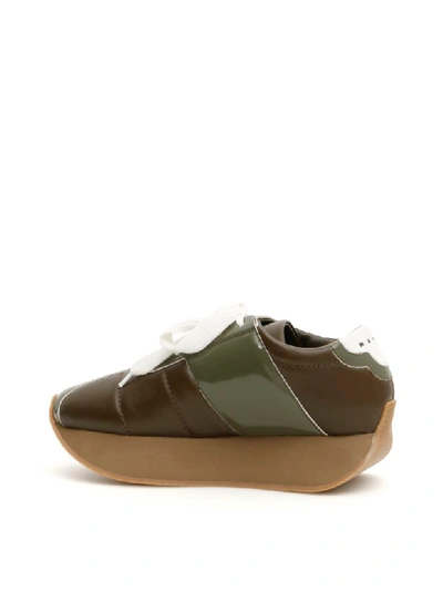 Shop Marni Big Foot Sneakers In Musk (green)