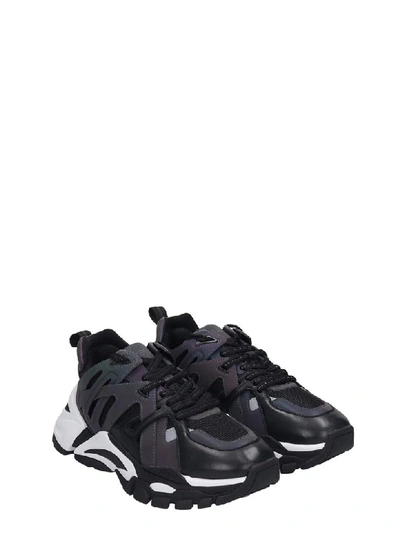 Shop Ash Fl Sneakers In Black Tech/synthetic