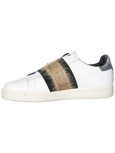Shop Moa Master Of Arts Gallery Diamond Slip-on Shoes In Bianco