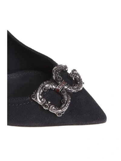 Shop Dolce & Gabbana In Crust With Dg Love Logo In Black
