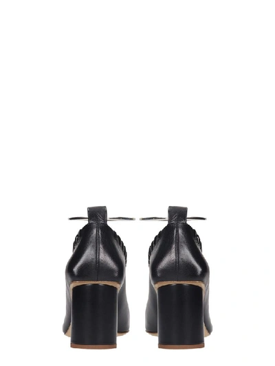 Shop Jil Sander Pumps In Black Leather