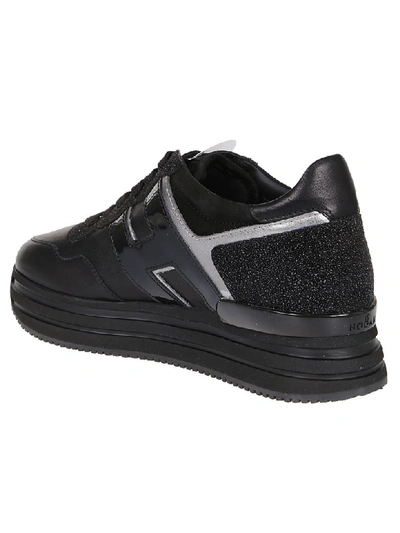 Shop Hogan H483 New H222 Sneaker In U Nero/grigio Medio