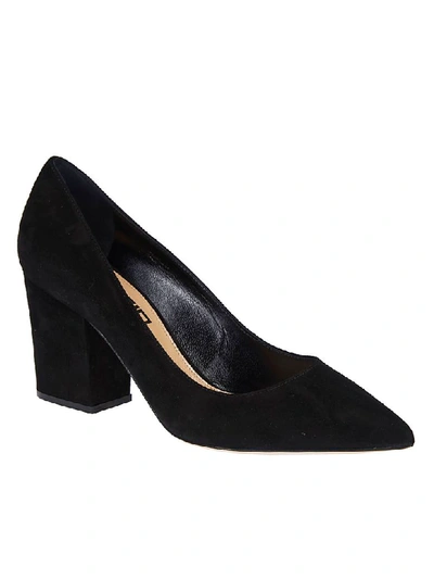 Shop Sergio Rossi Pointed Toe Pumps In Black