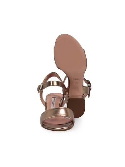 Shop Roberto Festa Divina Copper Mid-heeled Sandal In Rame