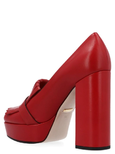 Shop Gucci Marmont Shoes In Red