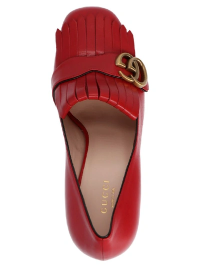 Shop Gucci Marmont Shoes In Red