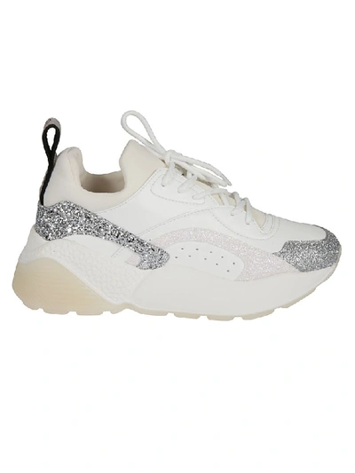 Shop Stella Mccartney Eclypse Sneakers In White/silver