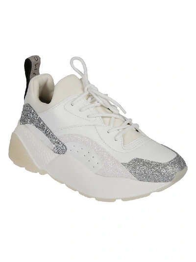 Shop Stella Mccartney Eclypse Sneakers In White/silver