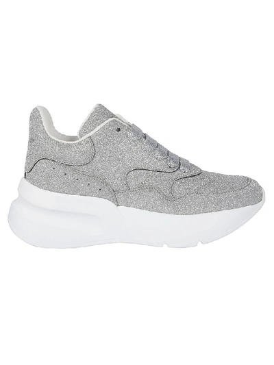 Shop Alexander Mcqueen Tiny Dancer Sneakers In Silver