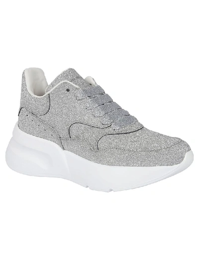 Shop Alexander Mcqueen Tiny Dancer Sneakers In Silver