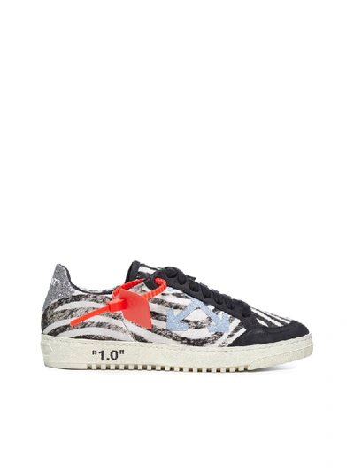 Shop Off-white Sneakers In Black Blue