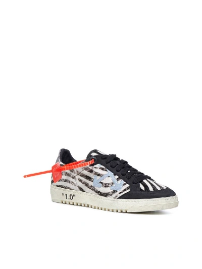 Shop Off-white Sneakers In Black Blue
