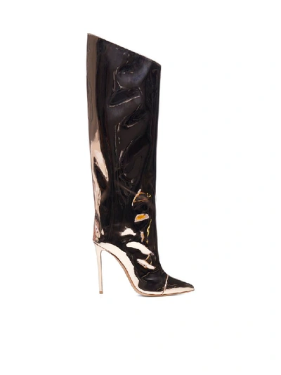 Shop Alexandre Vauthier Boots In Rose Gold