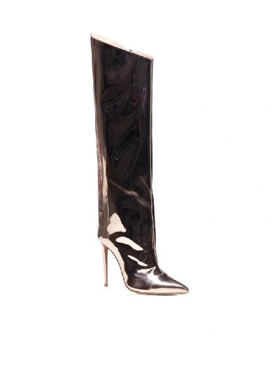 Shop Alexandre Vauthier Boots In Rose Gold