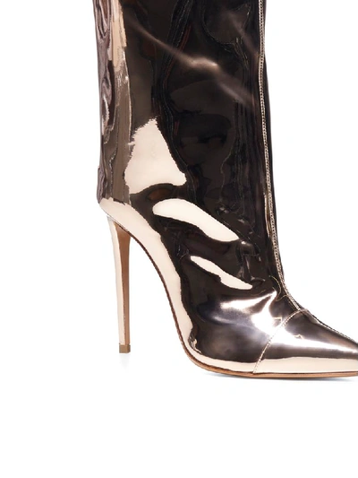 Shop Alexandre Vauthier Boots In Rose Gold