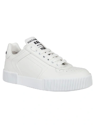 Shop Dolce & Gabbana Logo Sneakers In White