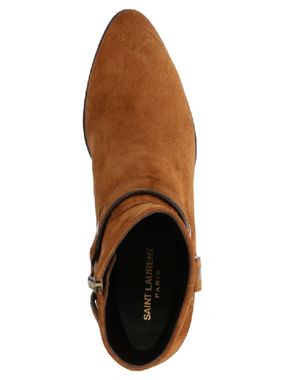 Shop Saint Laurent West Shoes In Brown