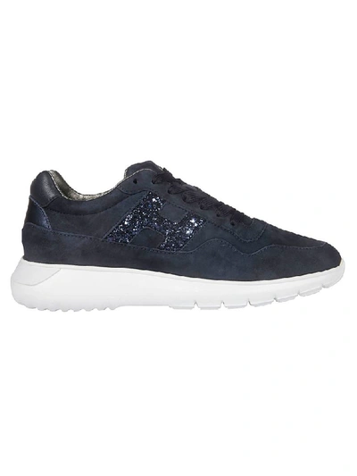 Shop Hogan H371 Interactive Sneakers In Night Blue