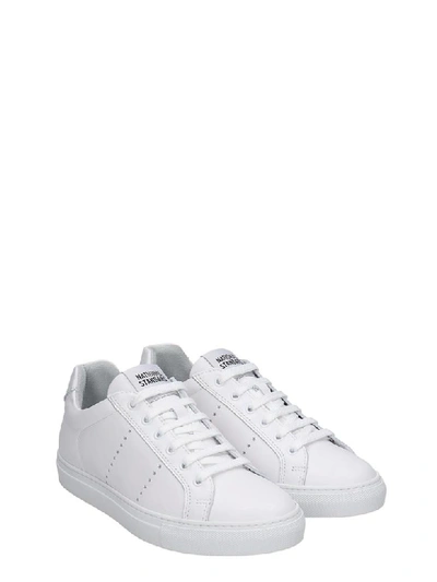 Shop National Standard Sneakers In White Leather