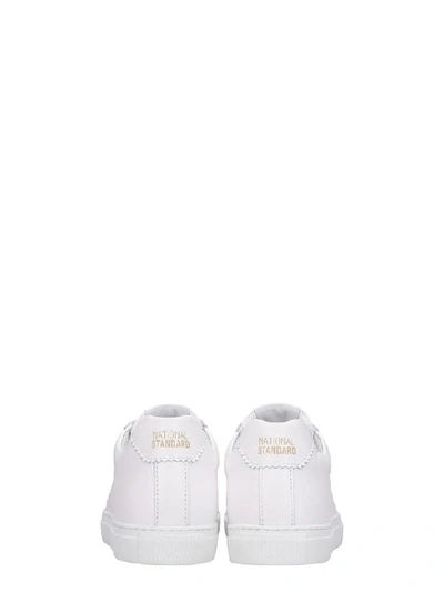 Shop National Standard Sneakers In White Leather