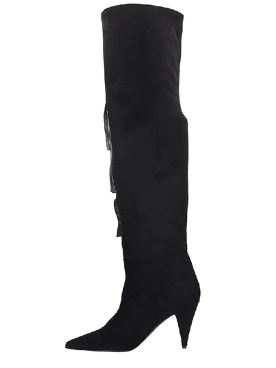 Shop Marc Ellis High Heels Boots In Black Suede