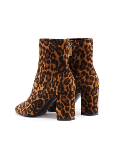 Shop Saint Laurent Lou 75 Bootie In Leopard