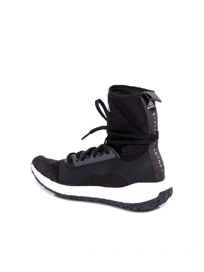 Shop Adidas By Stella Mccartney Pulse Boost Hd Mid S Sneakers In Black