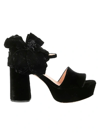 Shop Rochas Abigail Platform Sandals In Black