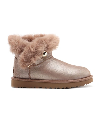Shop Ugg Classic Fluff Pin In Antique Pearl