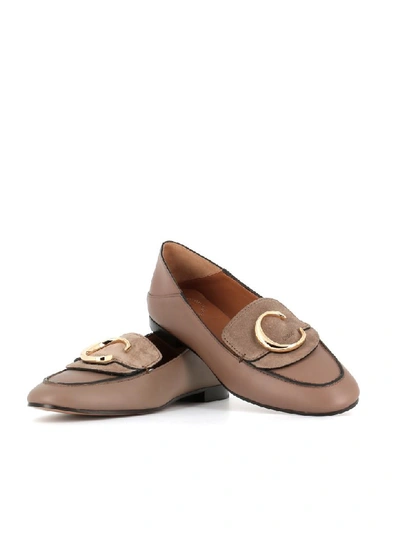 Shop Chloé Loafer In Mud