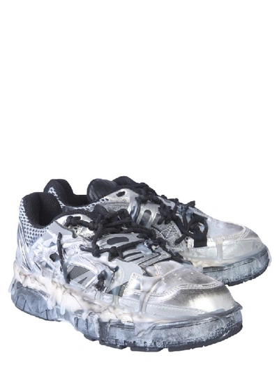 Shop Maison Margiela Low Fusion Sneaker In Argento