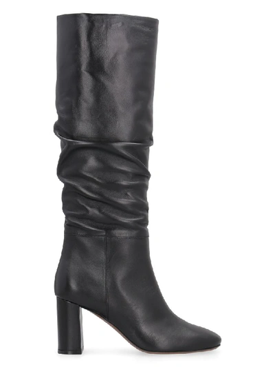 Shop L'autre Chose Leather Knee High Boots In Black