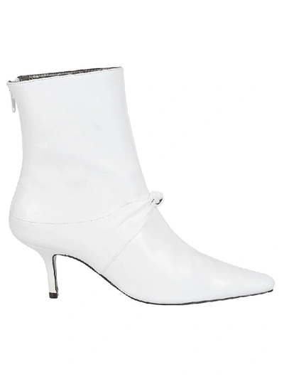 Shop Dorateymur Pointed Toe Ankle Boots In White