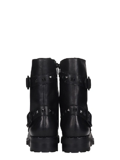 Shop Ash Witch Combat Boots In Black Leather