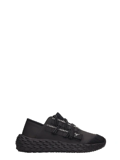 Shop Giuseppe Zanotti Urchin Sneakers In Black Rubber/plasic